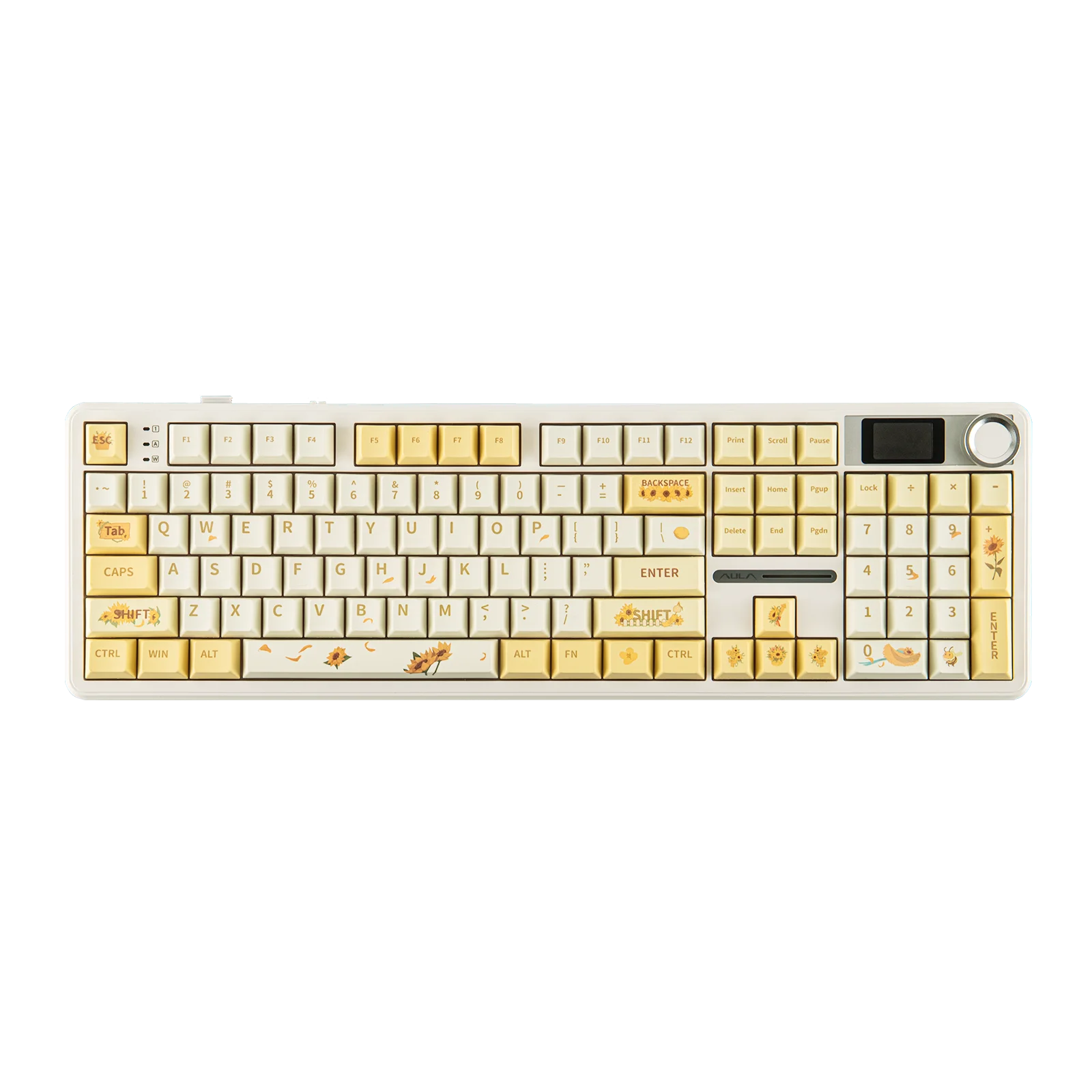 EPOMAKER X AULA F108 PRO Full Size 100% ANSI Layout Hot Swap Wired/2.4GHz/Bluetooth Wireless Mechanical Keyboard RGB Backlight